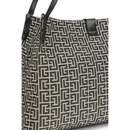 Black Cotton Shoulder Bag