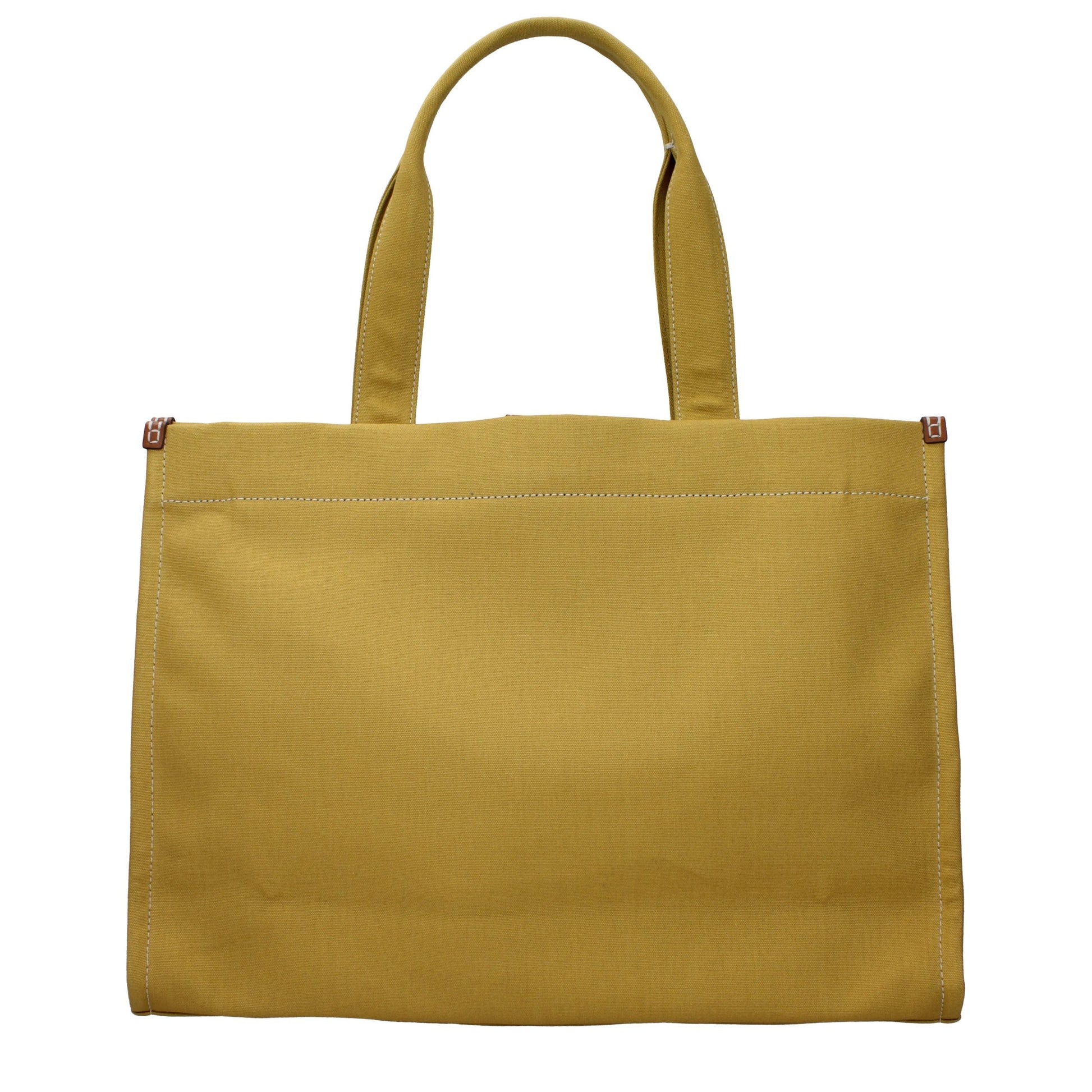 Yellow Fabric Shoulder Bag