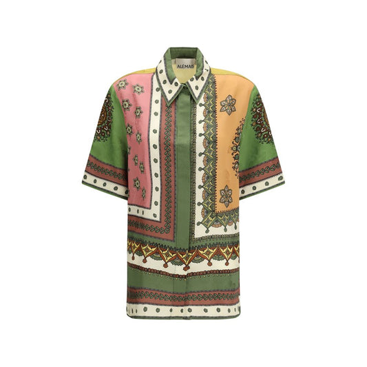 Multicolor Viscose Pattern Shirt
