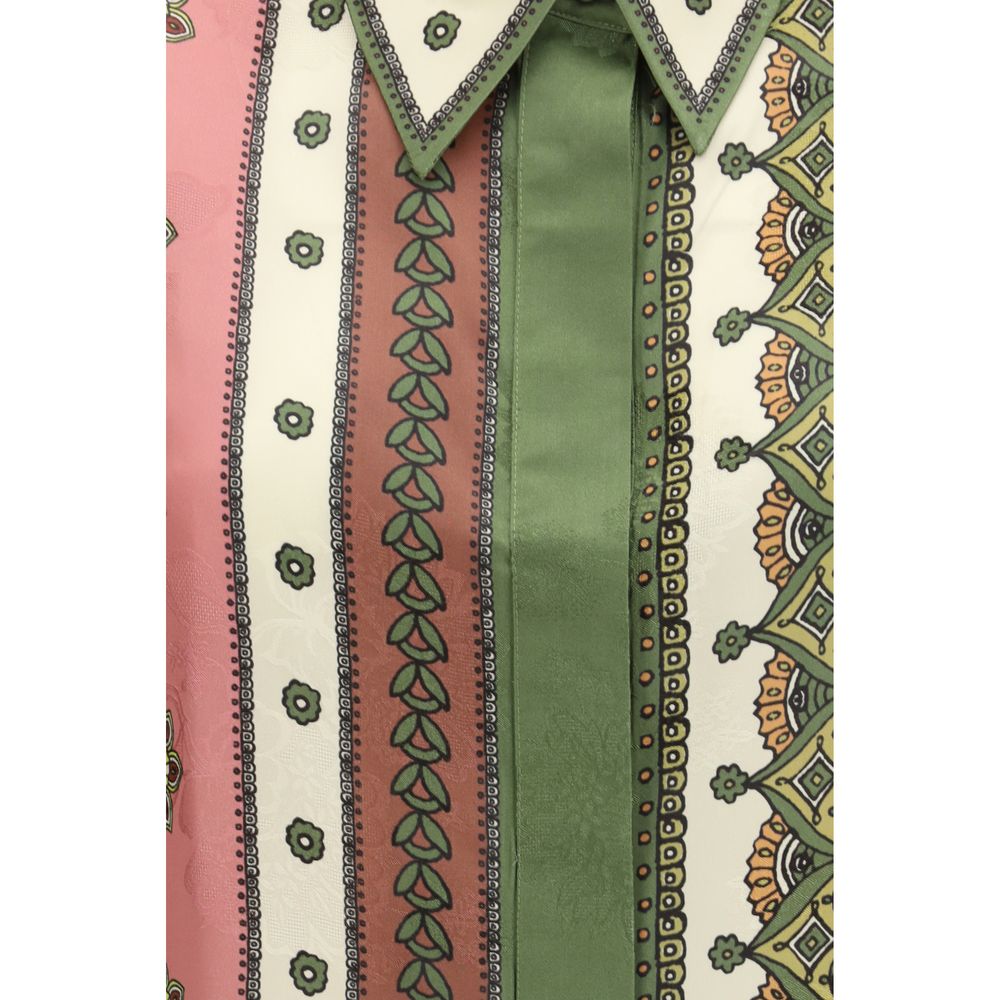 Multicolor Viscose Pattern Shirt