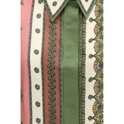 Multicolor Viscose Pattern Shirt