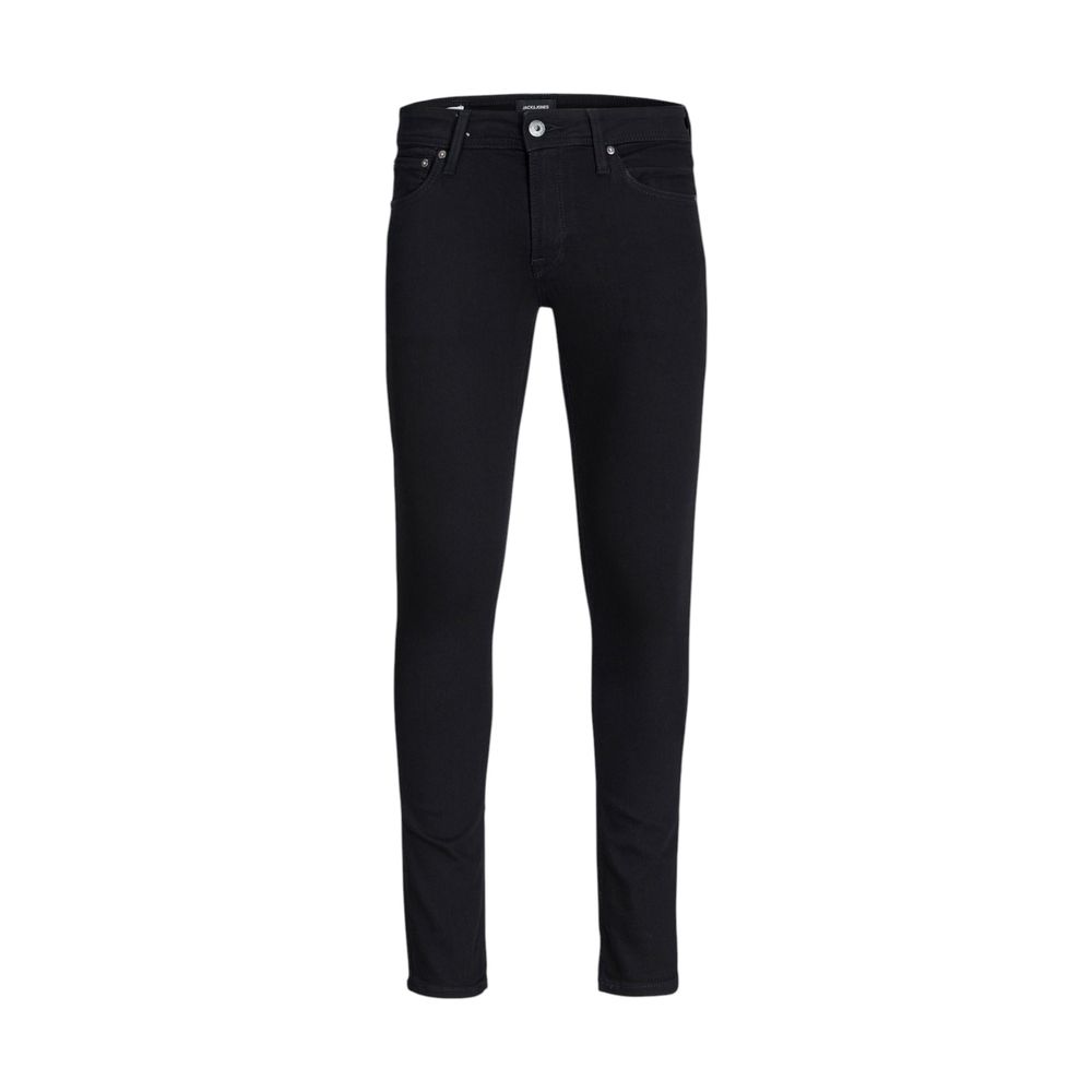 Black Cotton Skinny Jeans