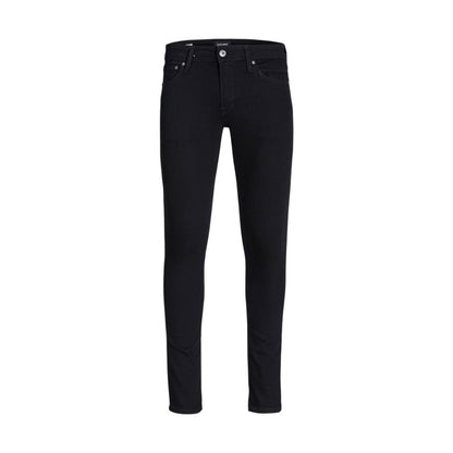 Black Cotton Skinny Jeans