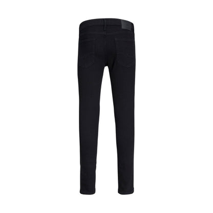 Black Cotton Skinny Jeans