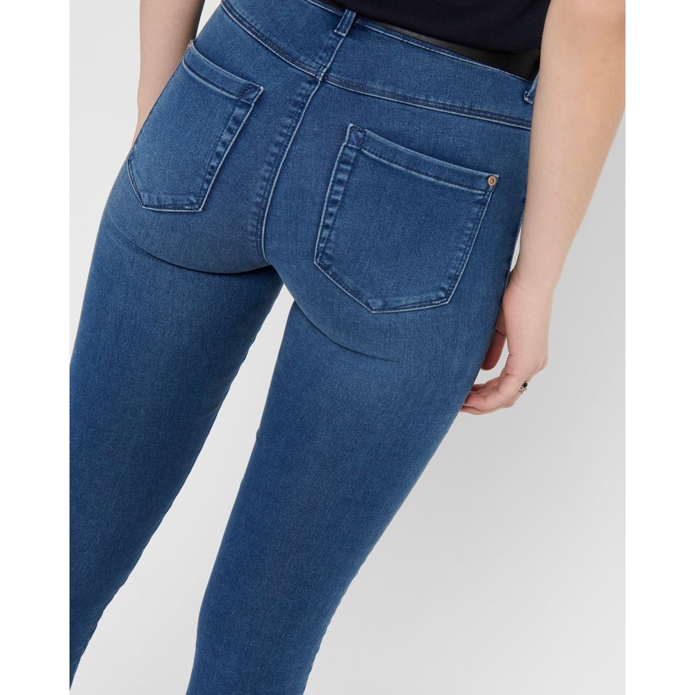 Light Blue Cotton Skinny Jeans