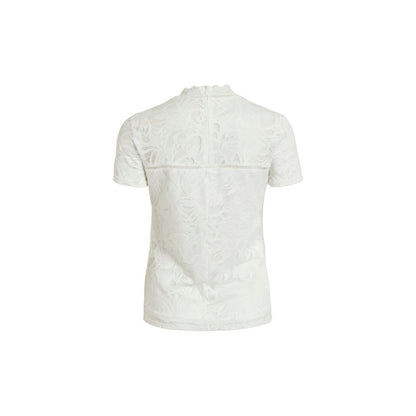 Cream Polyamide T-Shirt