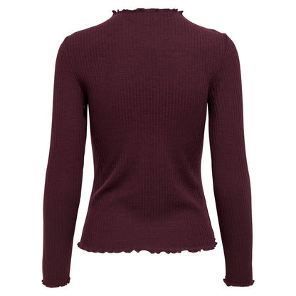 Bordeaux Polyester Turtleneck