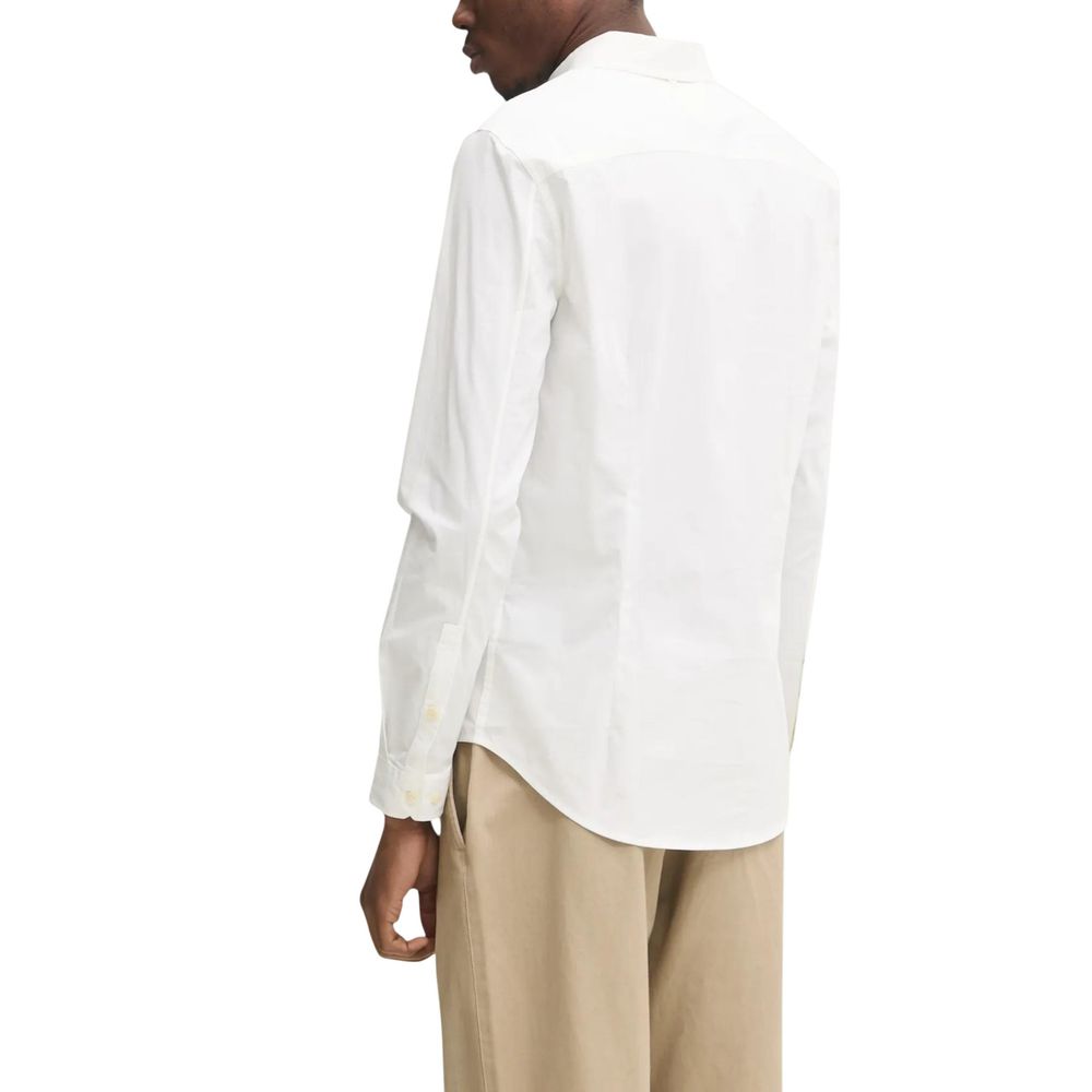 White Cotton Dress Shirt