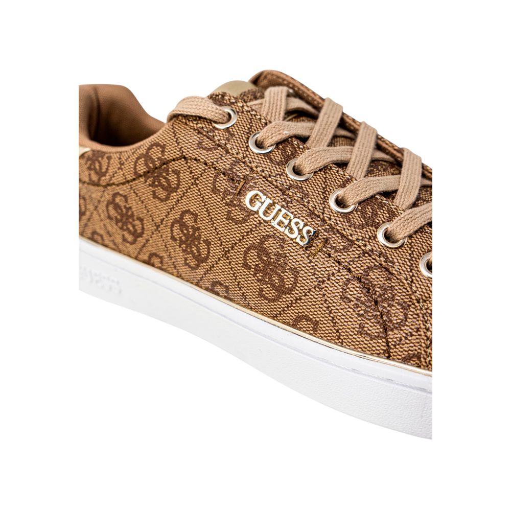 Beige Polyethylene Low Top Sneakers