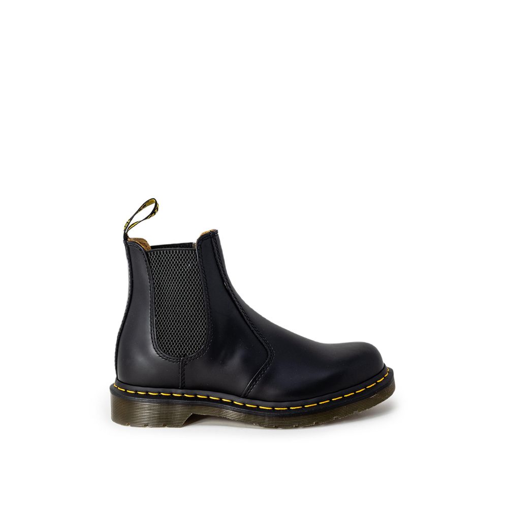 Black Leather Ankle Boots