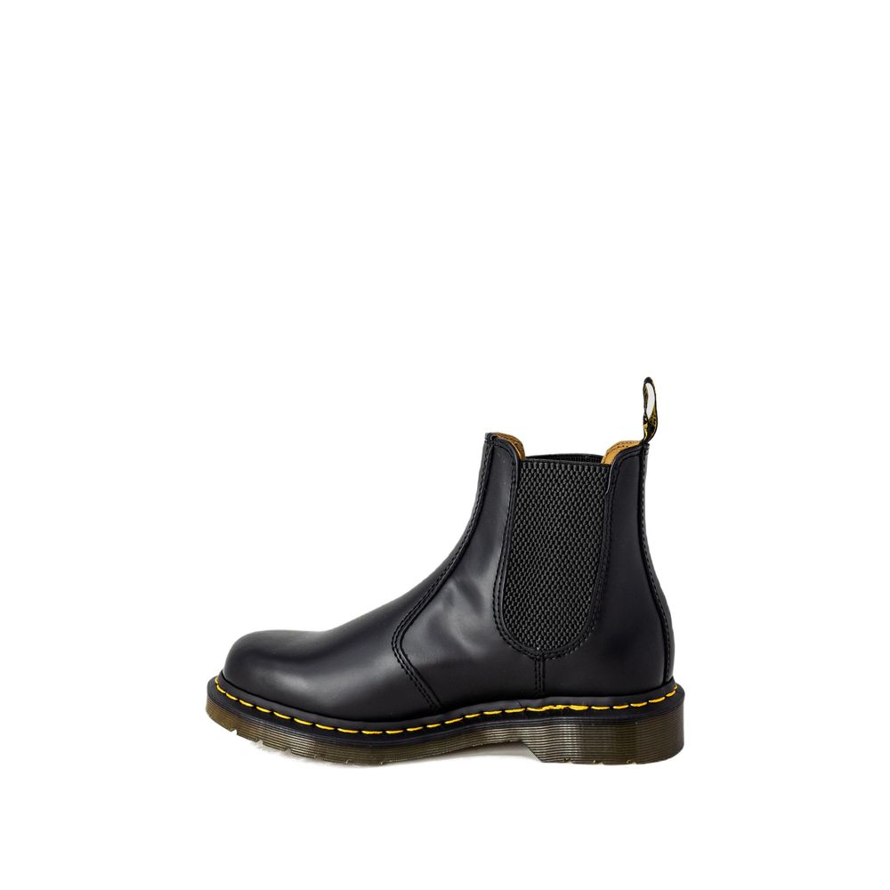Black Leather Ankle Boots