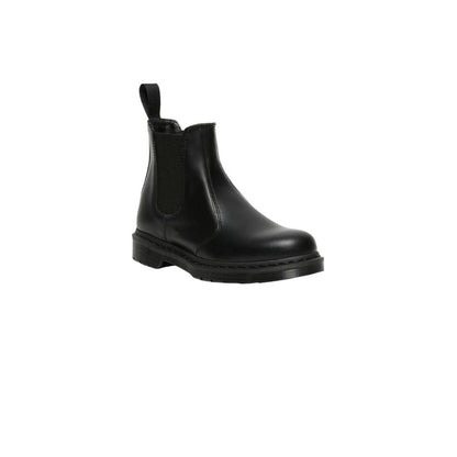 Black Leather Ankle Boots