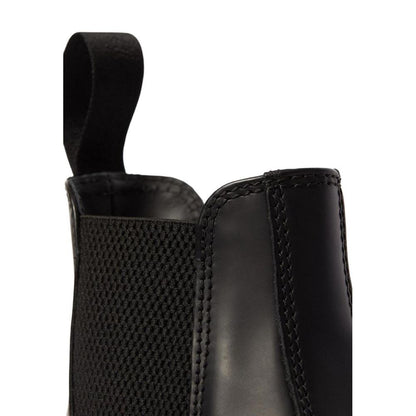 Black Leather Ankle Boots