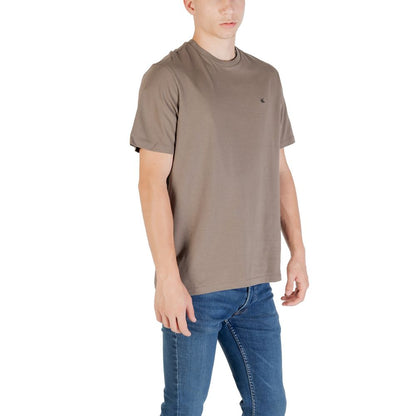Brown Cotton T-Shirt