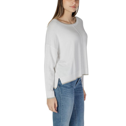 White Viscose Sweatshirt