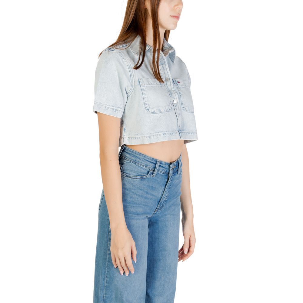 Light Blue Recycled Cotton Shortsleeve Shirt