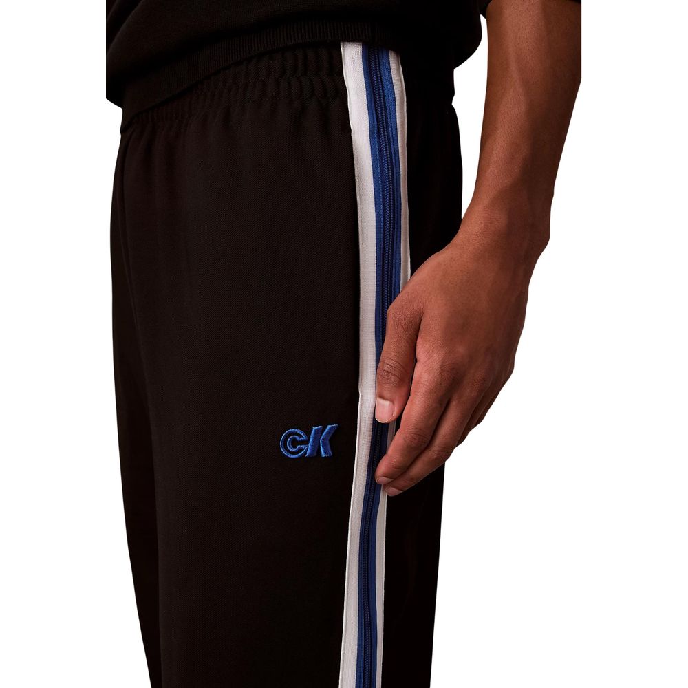 Black Polyester Joggers (Workout Pants)
