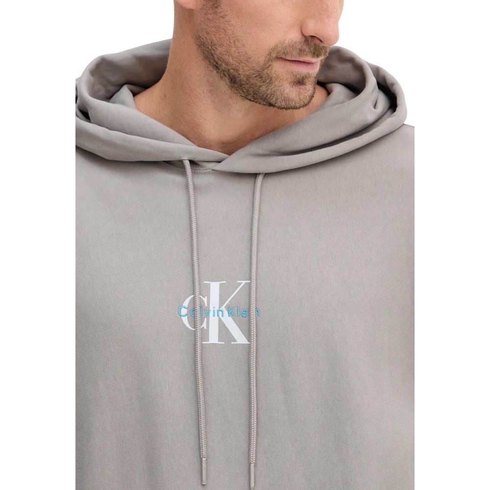 Gray Cotton Hoodie