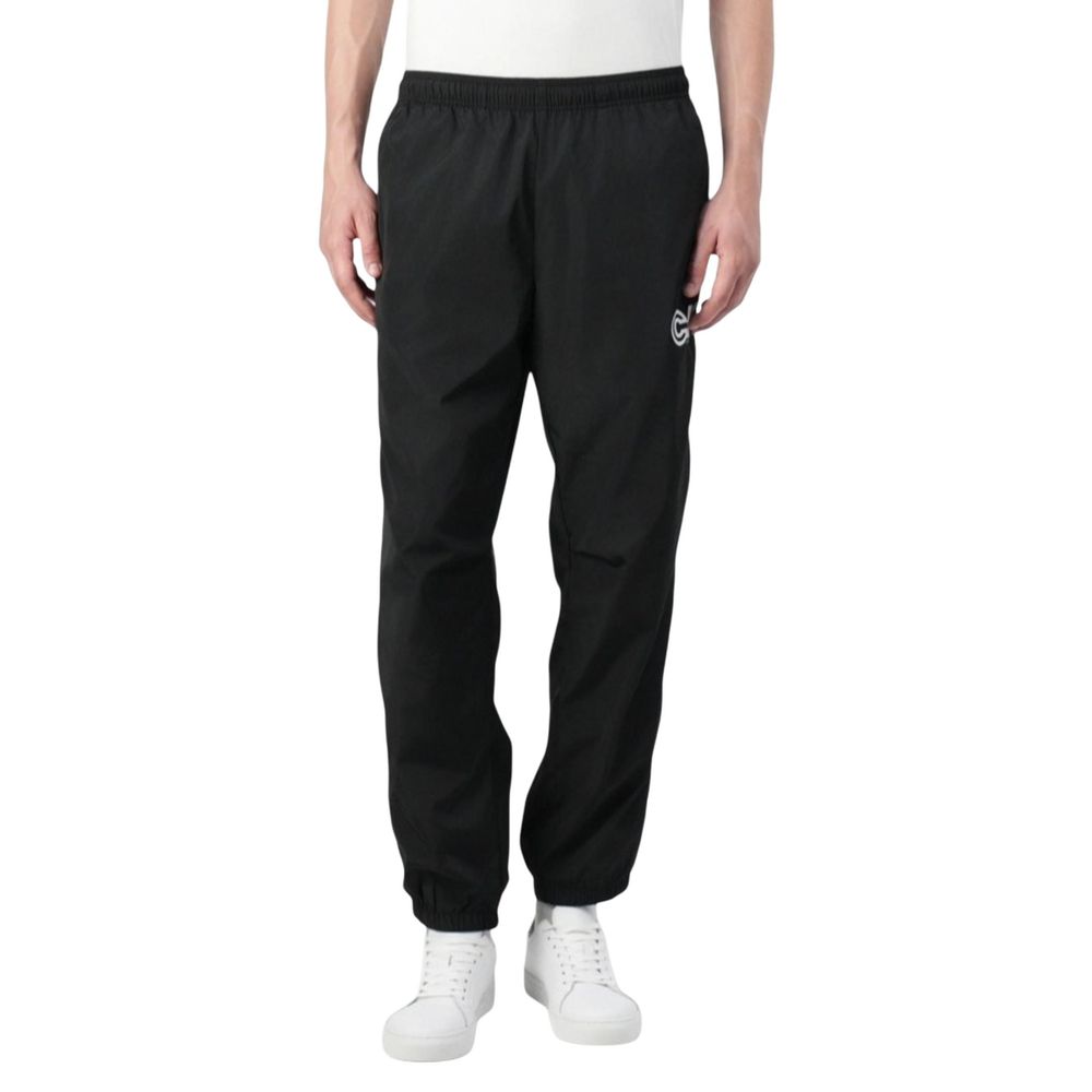 Black Polyester Joggers (Workout Pants)