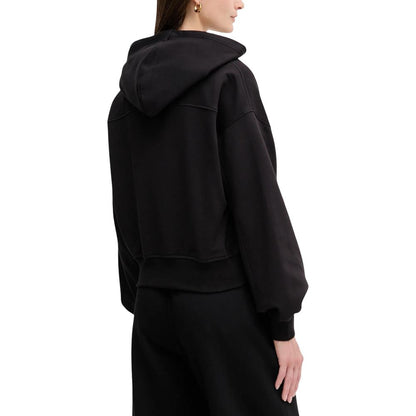 Black Cotton Hoodie