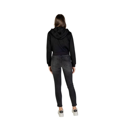 Black Polyester Hoodie