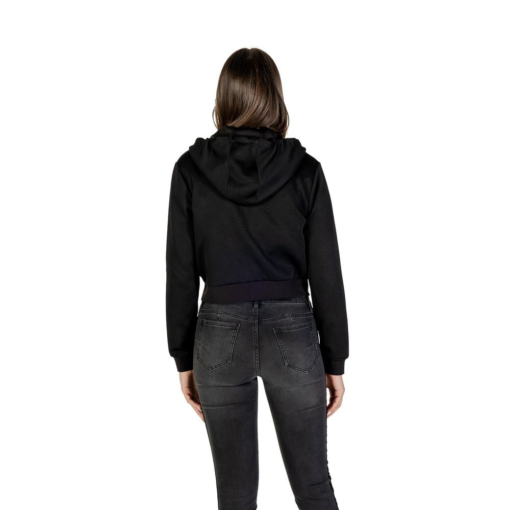 Black Polyester Hoodie