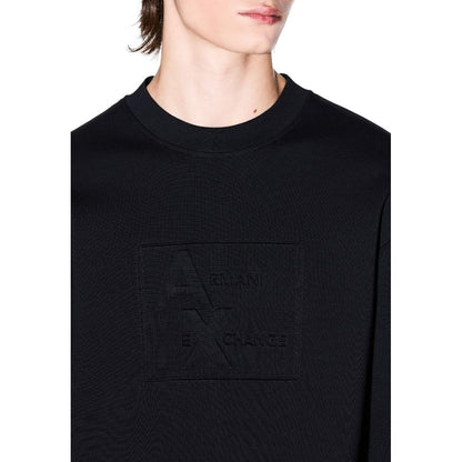 Black Cotton Sweatshirt