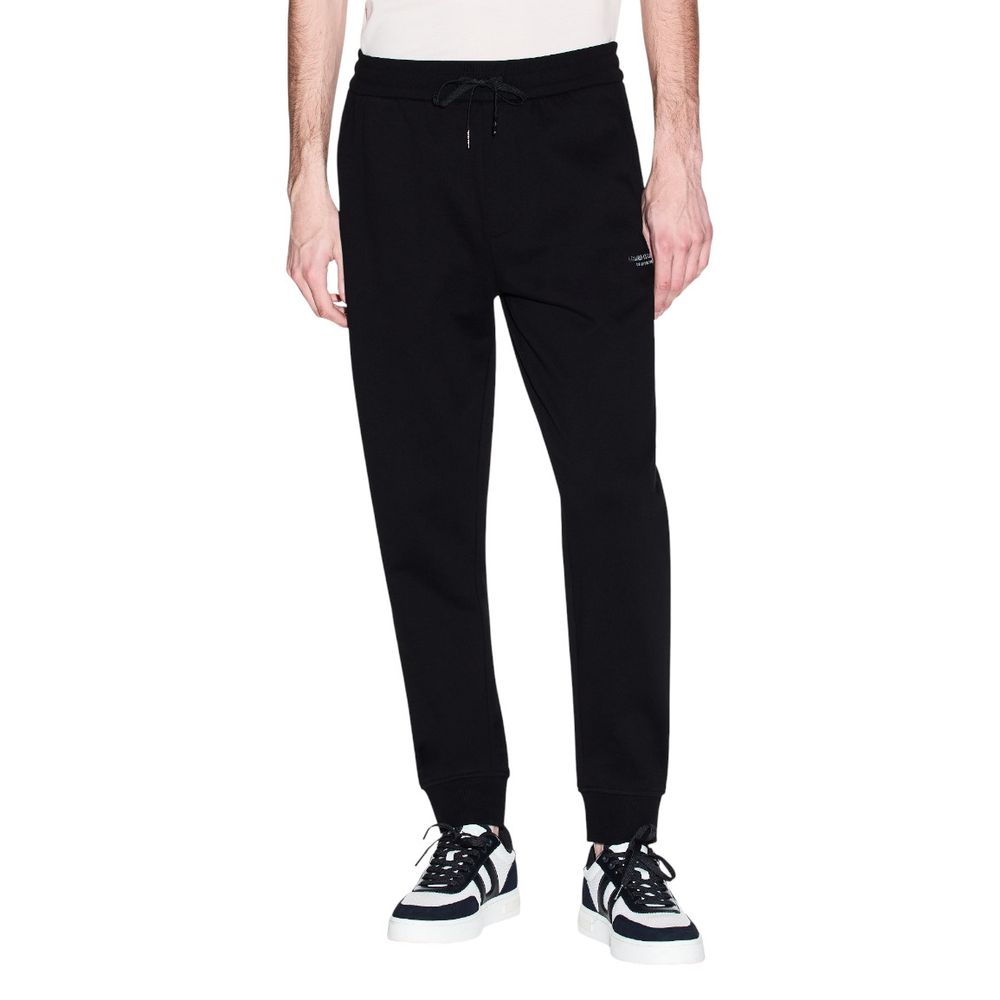 Black Cotton Joggers (Workout Pants)