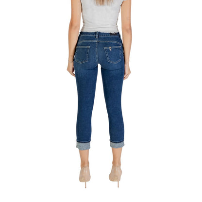 Blue Cotton Mom Jeans