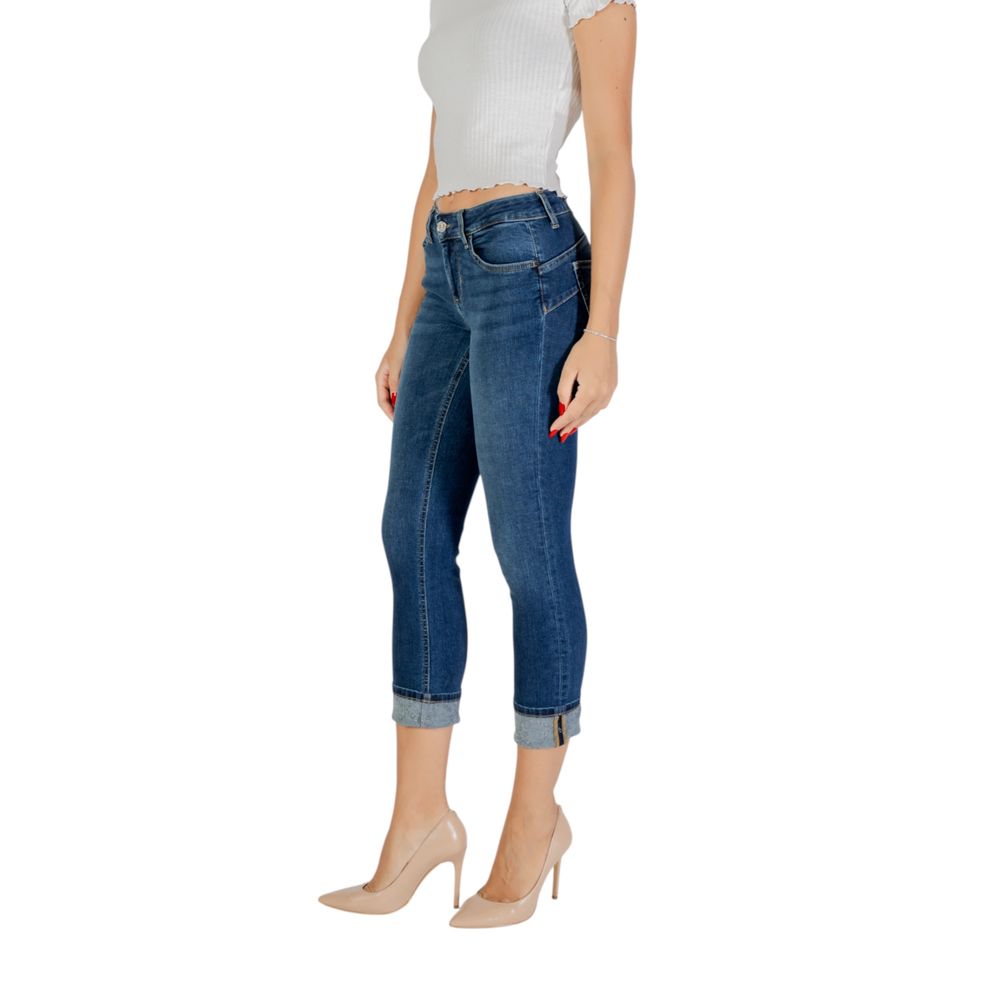 Blue Cotton Mom Jeans