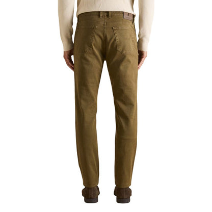 Brown Cotton Skinny Jeans