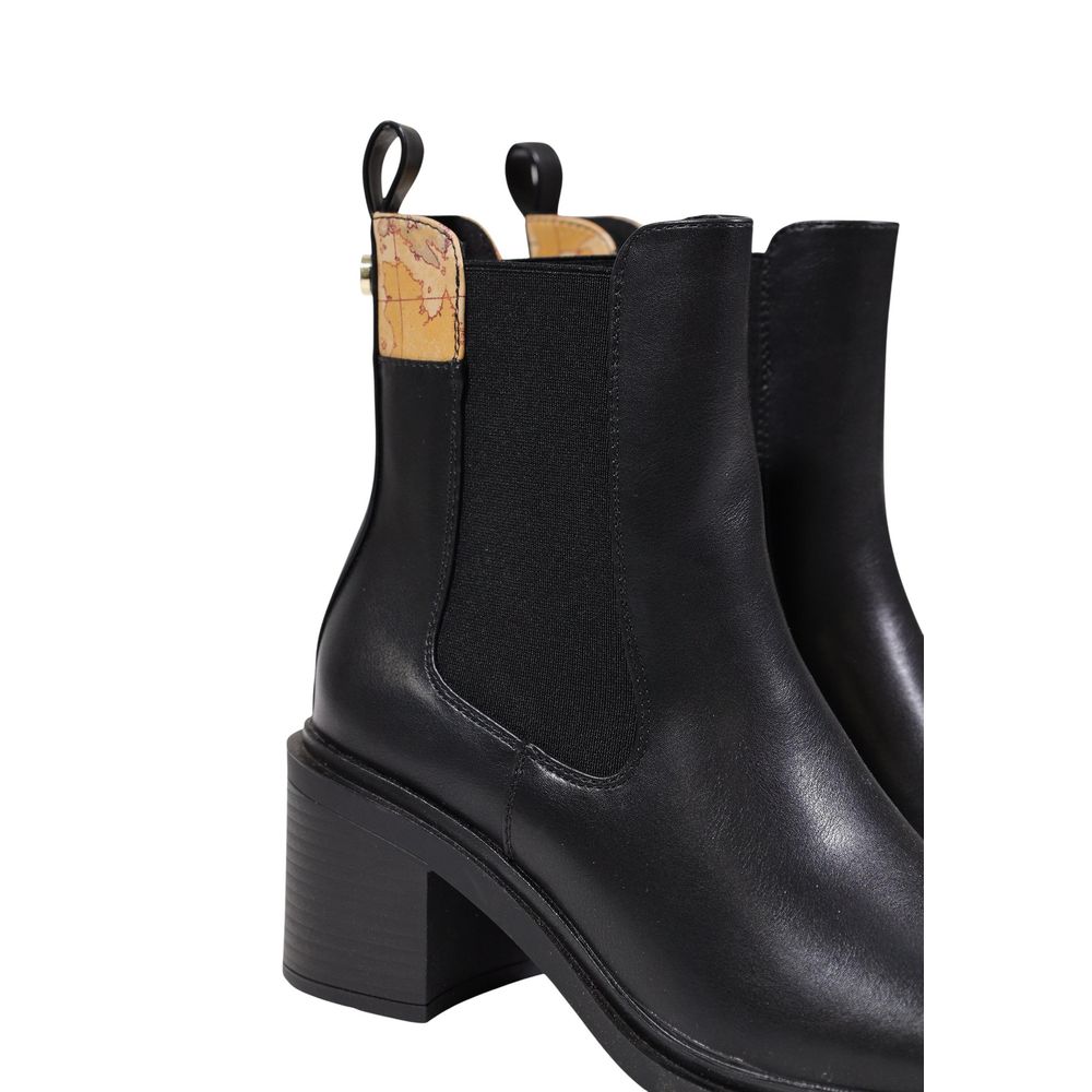 Black Polyethylene Ankle Boots