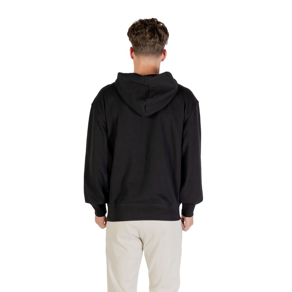 Black Cotton Hoodie