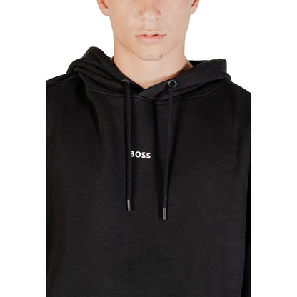 Black Cotton Hoodie