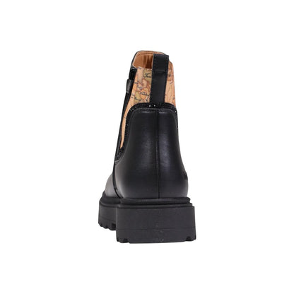 Black Polyethylene Ankle Boots