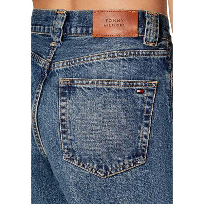 Blue Recycled Cotton Relaxed Fit Jeans