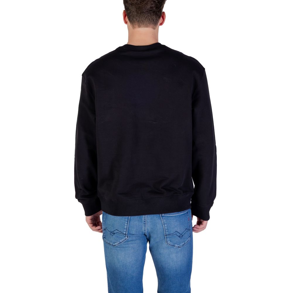 Black Cotton Sweatshirt