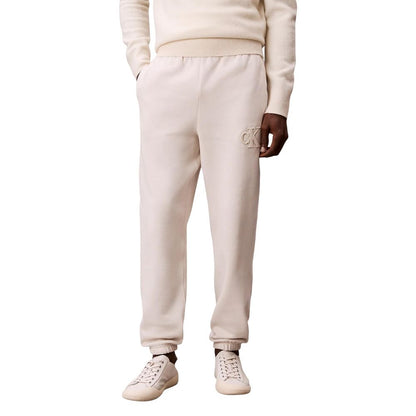 Beige Cotton Joggers (Workout Pants)
