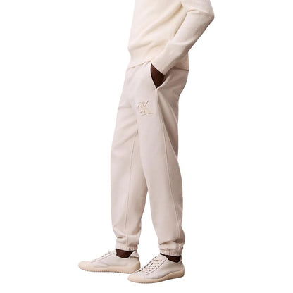 Beige Cotton Joggers (Workout Pants)
