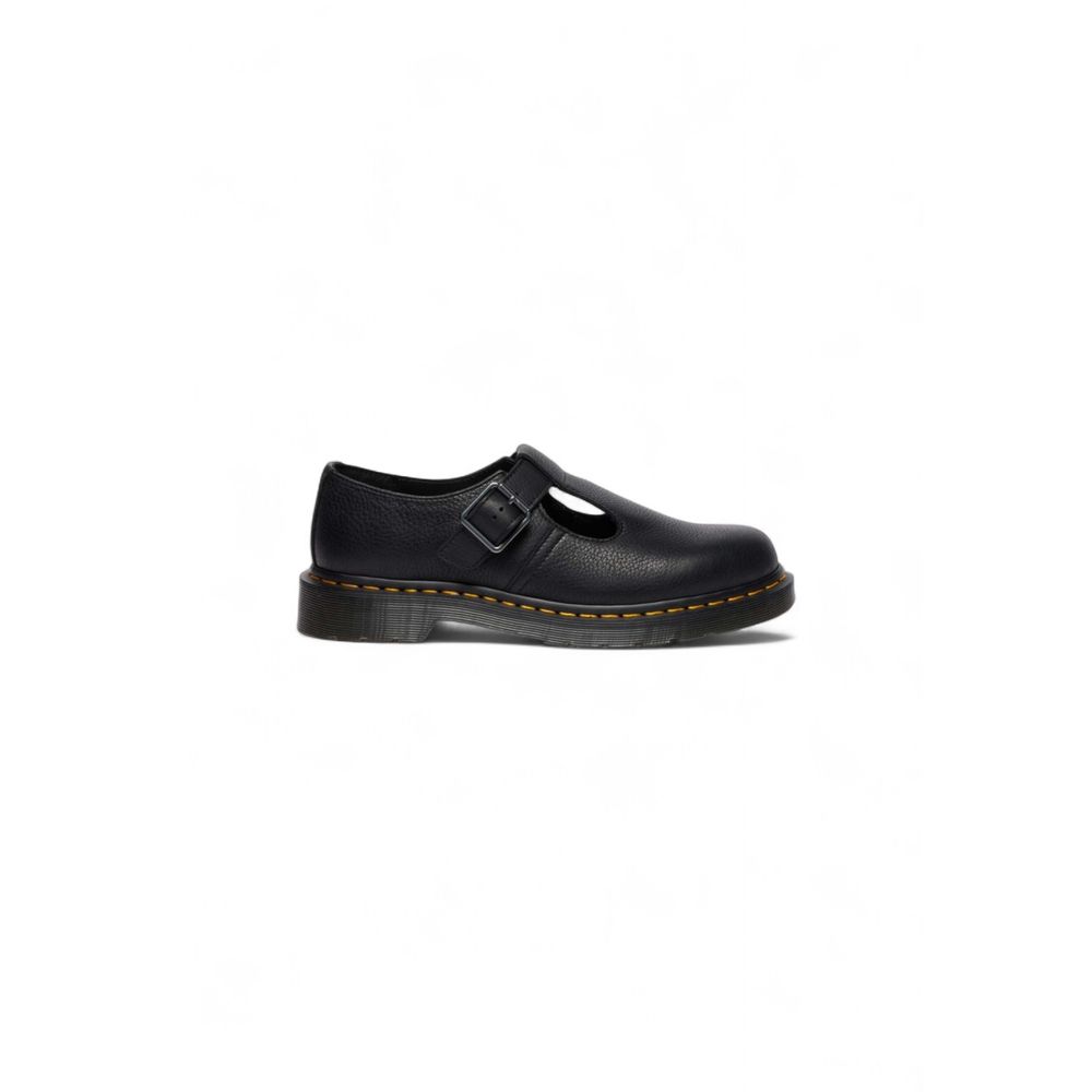 Black Leather Platform Pumps