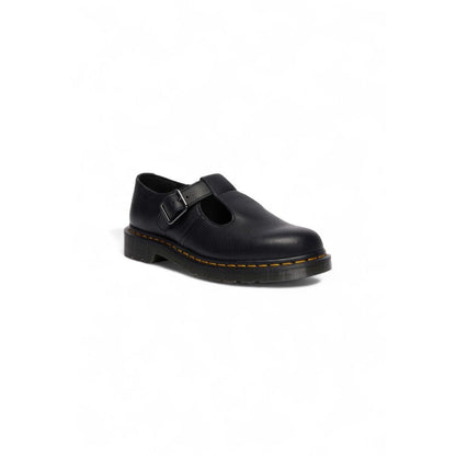 Black Leather Platform Pumps