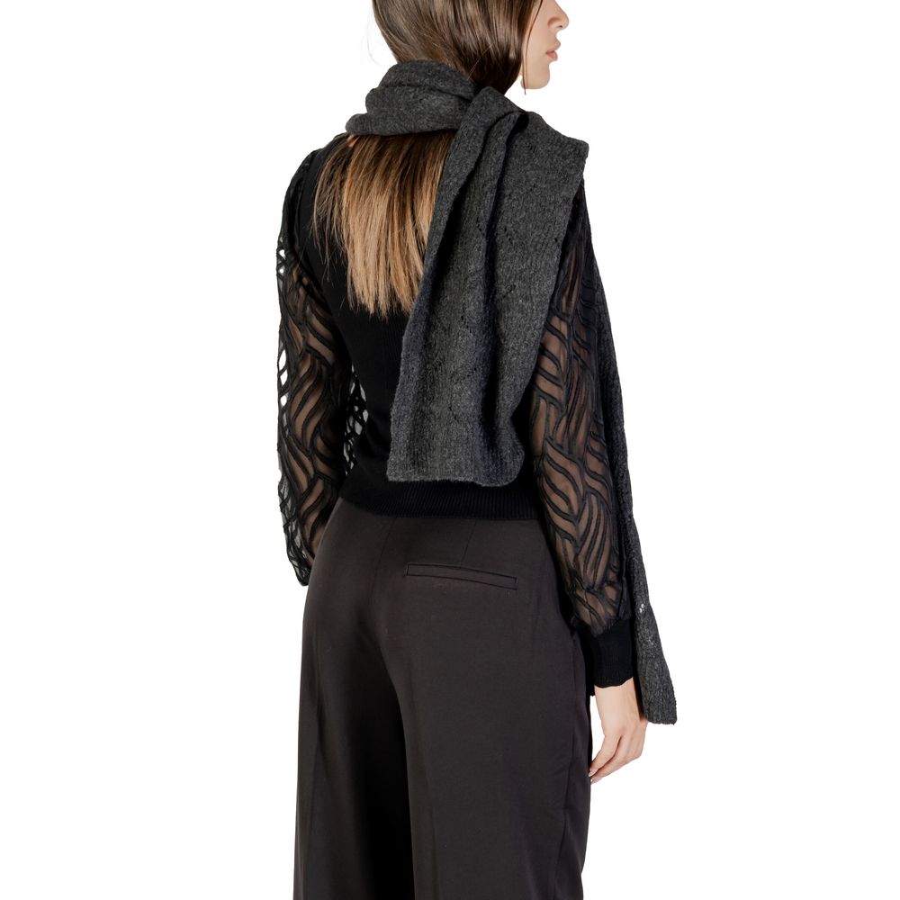 Gray Recycled Polyester Scarf