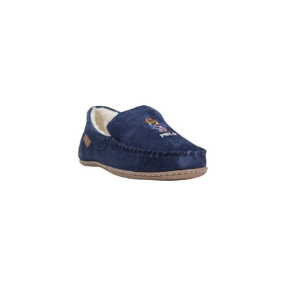 Blue Suede Leather Slippers