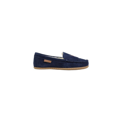 Blue Suede Leather Slippers