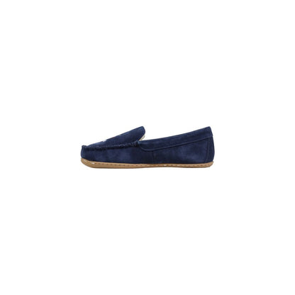 Blue Suede Leather Slippers