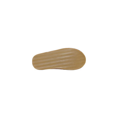 Brown Textile Slippers