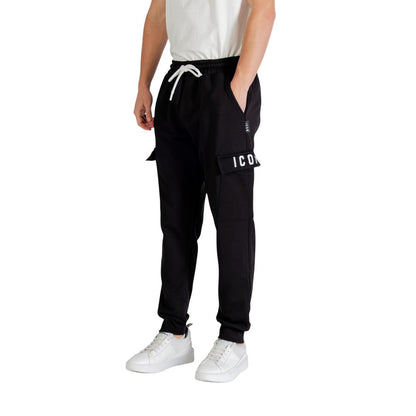Black Cotton Joggers (Workout Pants)