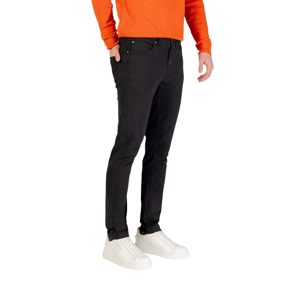 Gray Cotton Skinny Pants