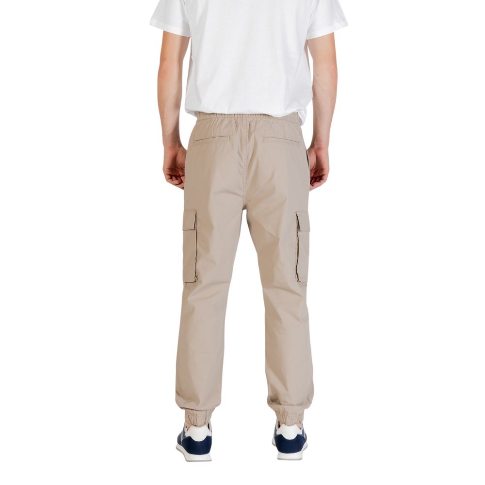 Brown Cotton Cargo Pants