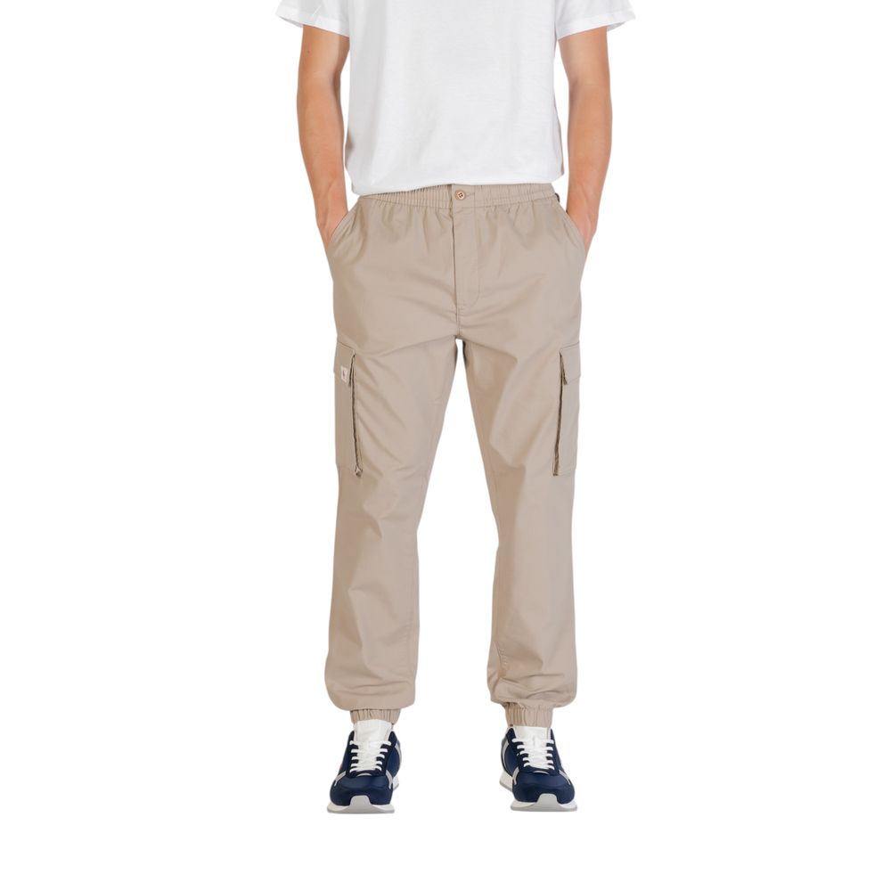 Brown Cotton Cargo Pants